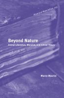 Beyond nature animal liberation, Marxism, and critical theory /
