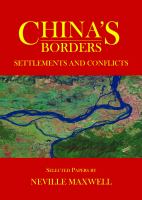 China's Borders : Settlements and Conflicts.