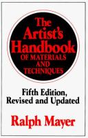 The artist's handbook of materials and techniques /