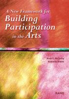 A new framework for building participation in the arts