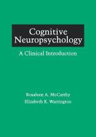 Cognitive neuropsychology : a clinical introduction /