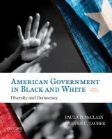 American government in Black and White : diversity and democracy /