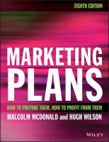 Marketing plans how to prepare them, how to profit from them /