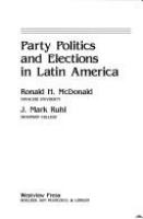 Party politics and elections in Latin America /