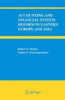 Accounting and financial system reform in Eastern Europe and Asia