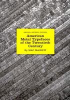 American metal typefaces of the twentieth century /