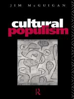 Cultural Populism.