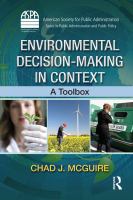 Environmental Decision-Making in Context : A Toolbox.