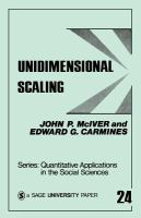 Unidimensional scaling /