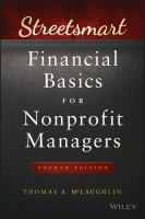 Streetsmart financial basics for nonprofit managers