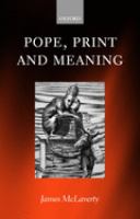 Pope, print and meaning /