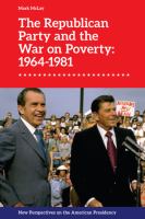 The Republican Party and the war on poverty /