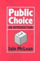 Public choice : an introduction /