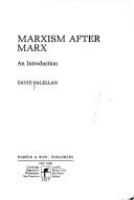Marxism after Marx : an introduction /