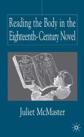 Reading the body in the eighteenth-century novel /