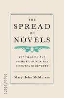 The spread of novels : translation and prose fiction in the eighteenth century /