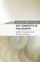 Key concepts in philosophy