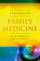 Textbook of family medicine