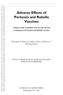 Adverse Effects of Pertussis and Rubella Vaccines.