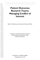 Patient Outcomes Research Teams (PORTS) : Managing Conflict of Interest.