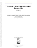 Vitamin C Fortification of Food Aid Commodities : Final Report.