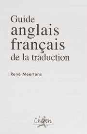 Guide anglais français de la traduction /