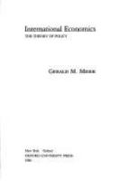International economics : the theory of policy /
