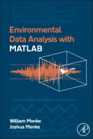 Environmental data analysis with MatLab