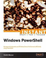 Instant Windows PowerShell.