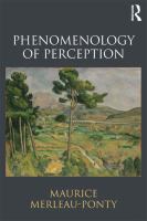 Phenomenology of Perception.