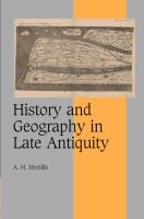 History and geography in late antiquity /