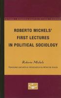 First lectures in political sociology