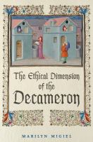 The ethical dimension of the Decameron /