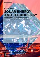 Solar energy and technology