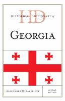 Historical dictionary of Georgia