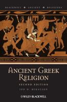 Ancient Greek Religion.