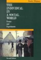 The individual in a social world : essays and experiments /