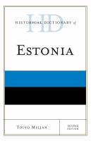 Historical Dictionary of Estonia.