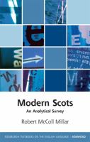 Modern Scots : an analytical survey /