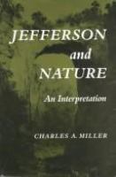 Jefferson and nature : an interpretation /