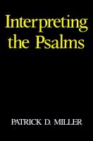 Interpreting the Psalms /