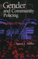 Gender and community policing : walking the talk /
