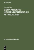 Germanische Heldendichtung im Mittelalter : eine Einführung /