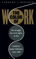 The color of work : the struggle for civil rights in the Southern paper industry, 1945-1980 /