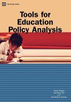 Tools for education policy analysis