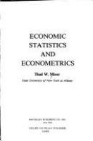 Economic statistics and econometrics /