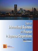 Cases on international business and finance in Japanese corporations /