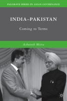 India-Pakistan coming to terms /