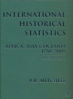 International historical statistics : Africa, Asia & Oceania, 1750-2005 /