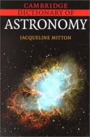 Cambridge dictionary of astronomy /